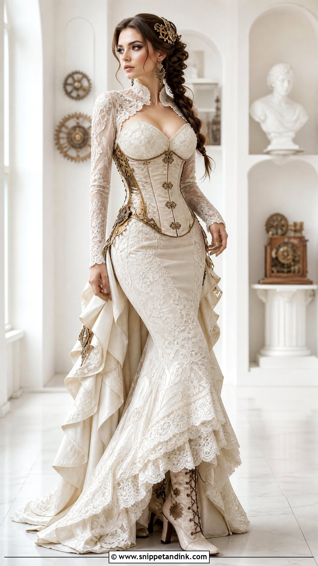 Mermaid Steampunk Wedding Dress - Snippet and Ink - 25 Steampunk Wedding Dress Ideas