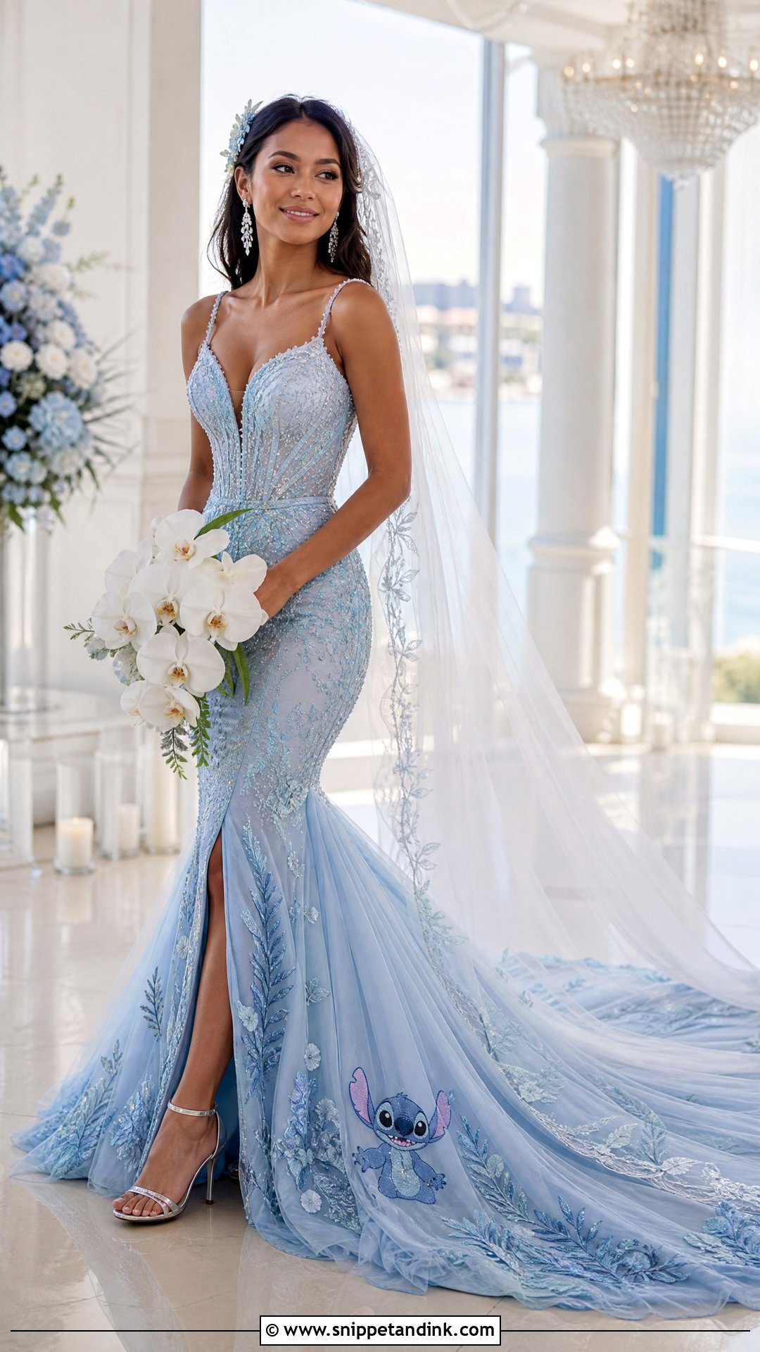 Mermaid Stitch Wedding Dress - Snippet and Ink - 20 Stitch Wedding Dress Ideas