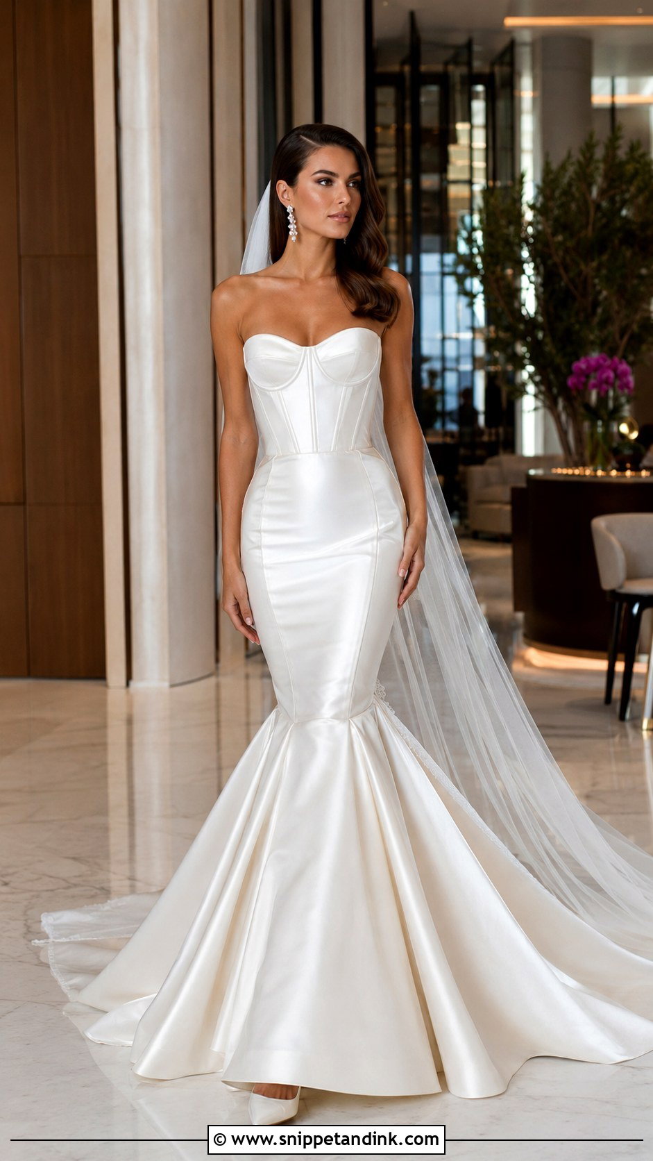 Mermaid Strapless Corset Wedding Dress - Snippet and Ink - 20 Strapless Corset Wedding Dress Ideas
