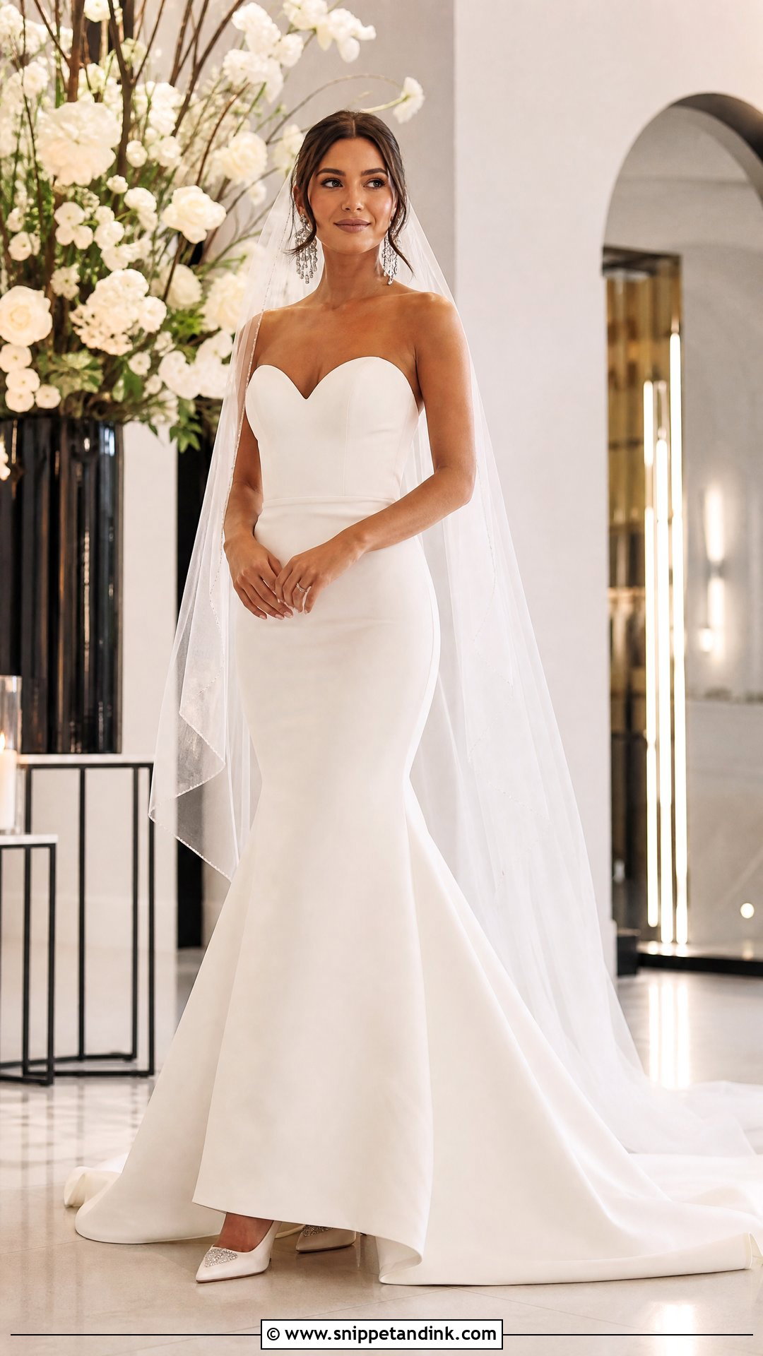 Mermaid Strapless Sweetheart Wedding Dress - Snippet and Ink - 20 Strapless Sweetheart Wedding Dress Ideas