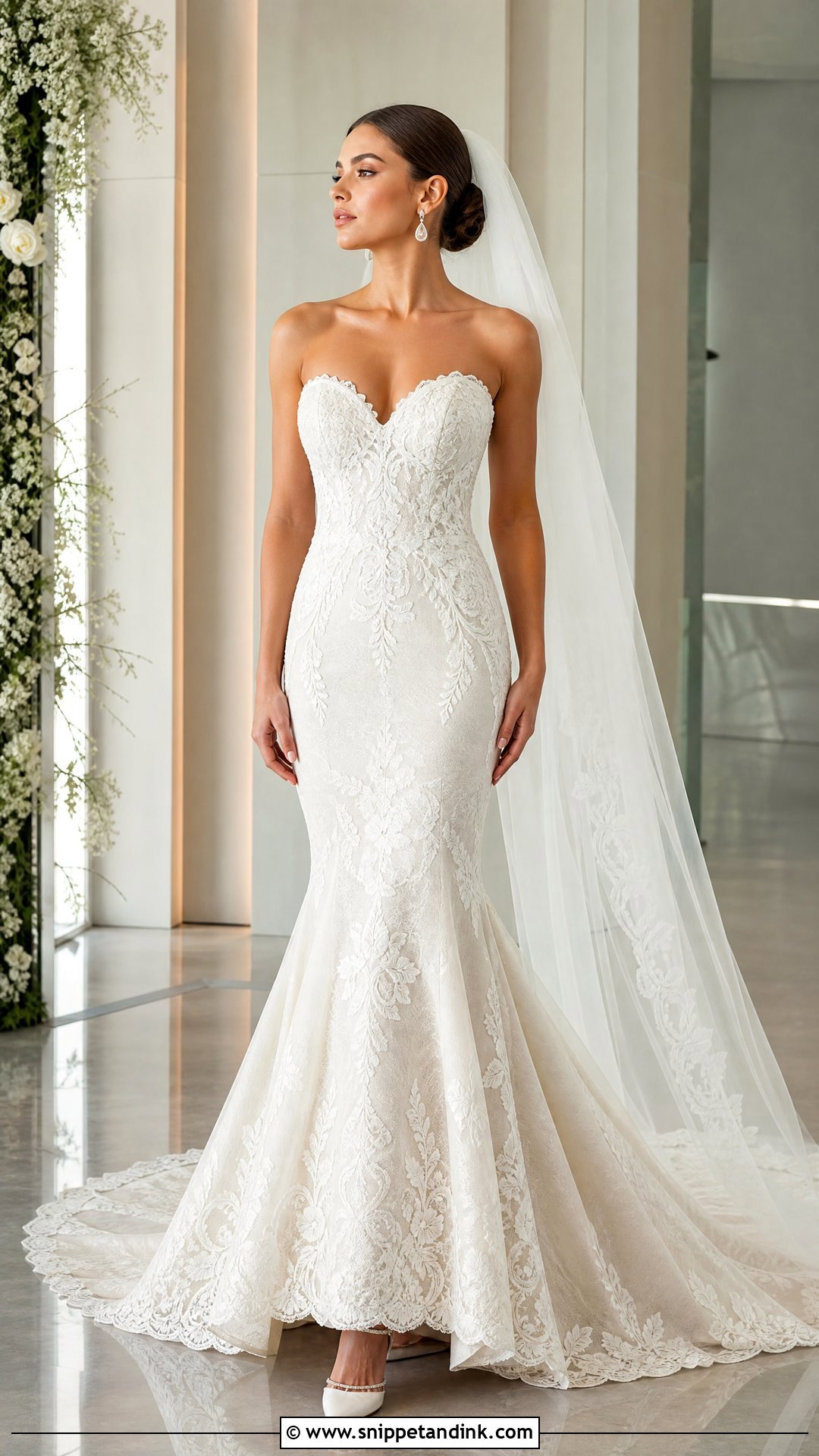 Mermaid Sweetheart Wedding Dress - Snippet and Ink - 20 Sweetheart Neck Wedding Dress Ideas