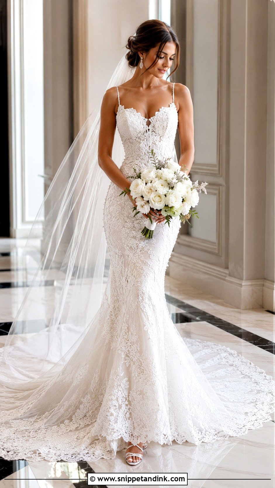 Mermaid Train Wedding Dress - Snippet and Ink - 25 Wedding Dress Train Ideas