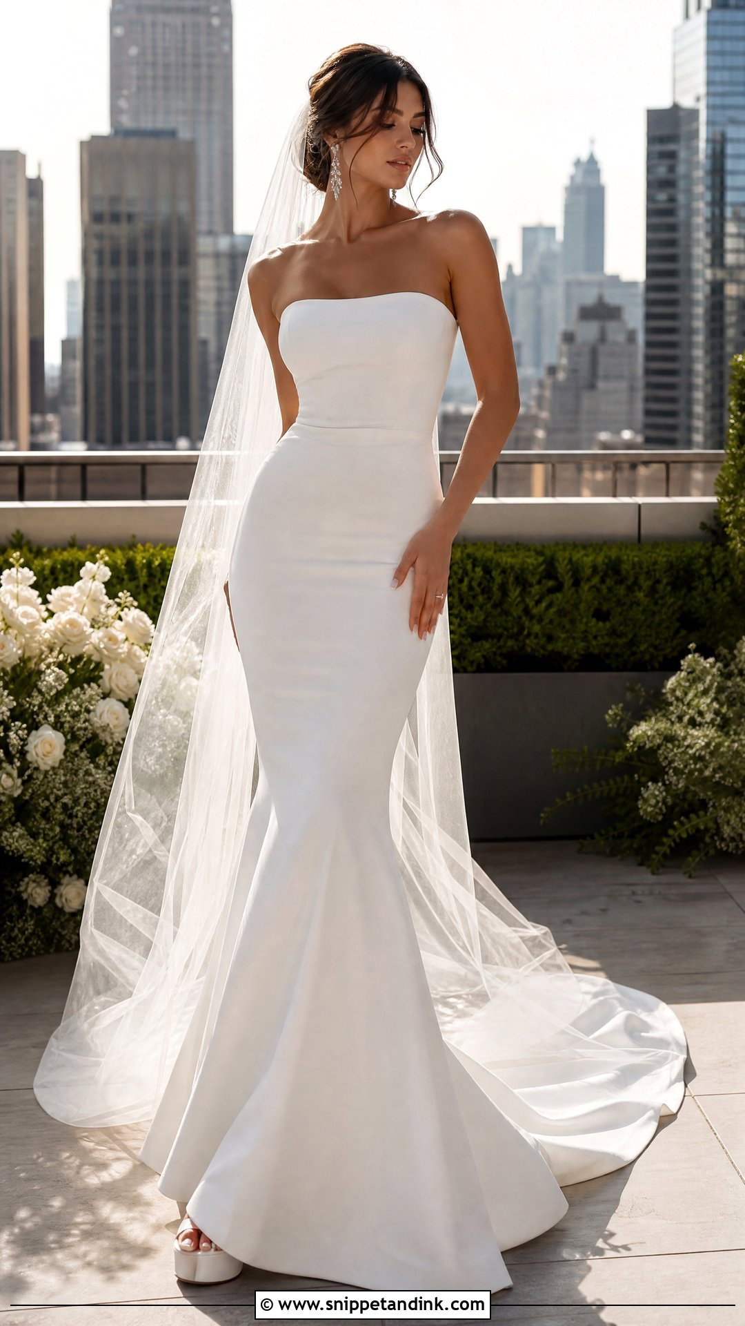 Mermaid Tube Top Wedding Dress - Snippet and Ink - 20 Tube Top Wedding Dress Ideas