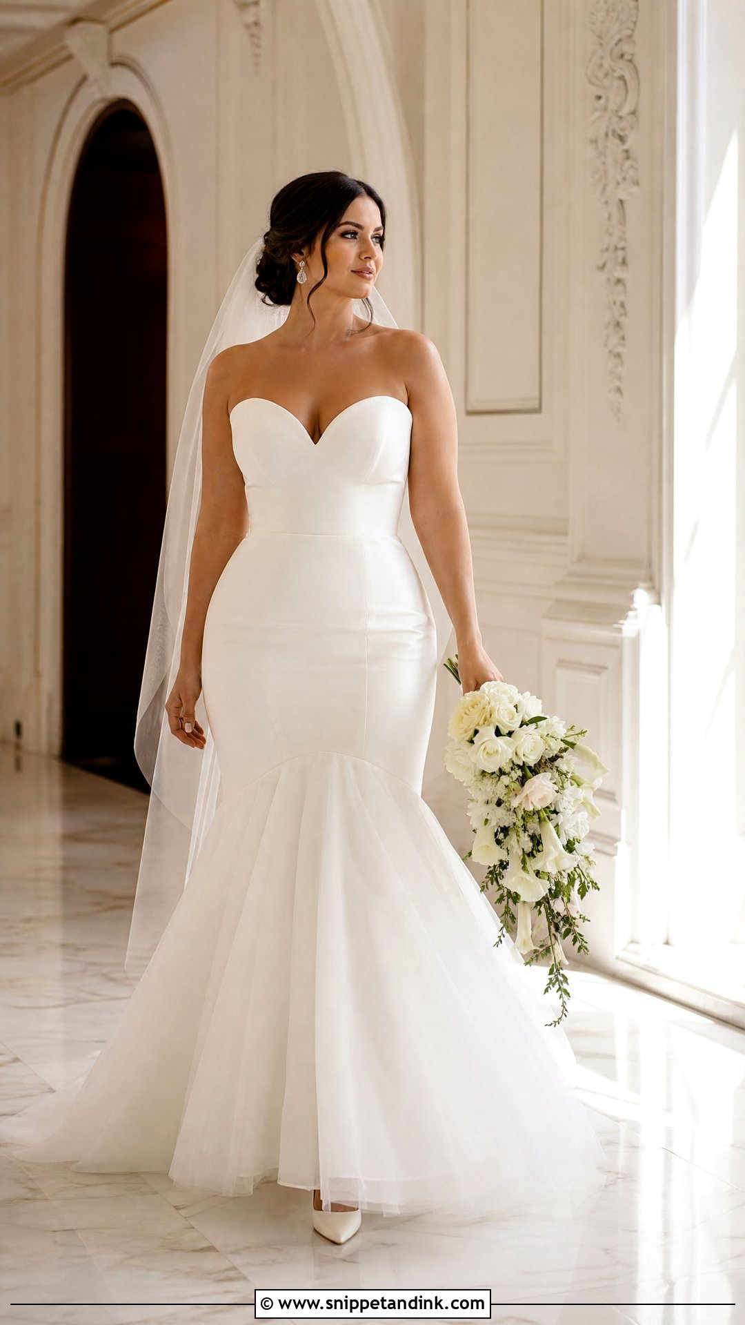 Mermaid Tulle Wedding Dress - Snippet and Ink - 20 Tulle Wedding Dresses