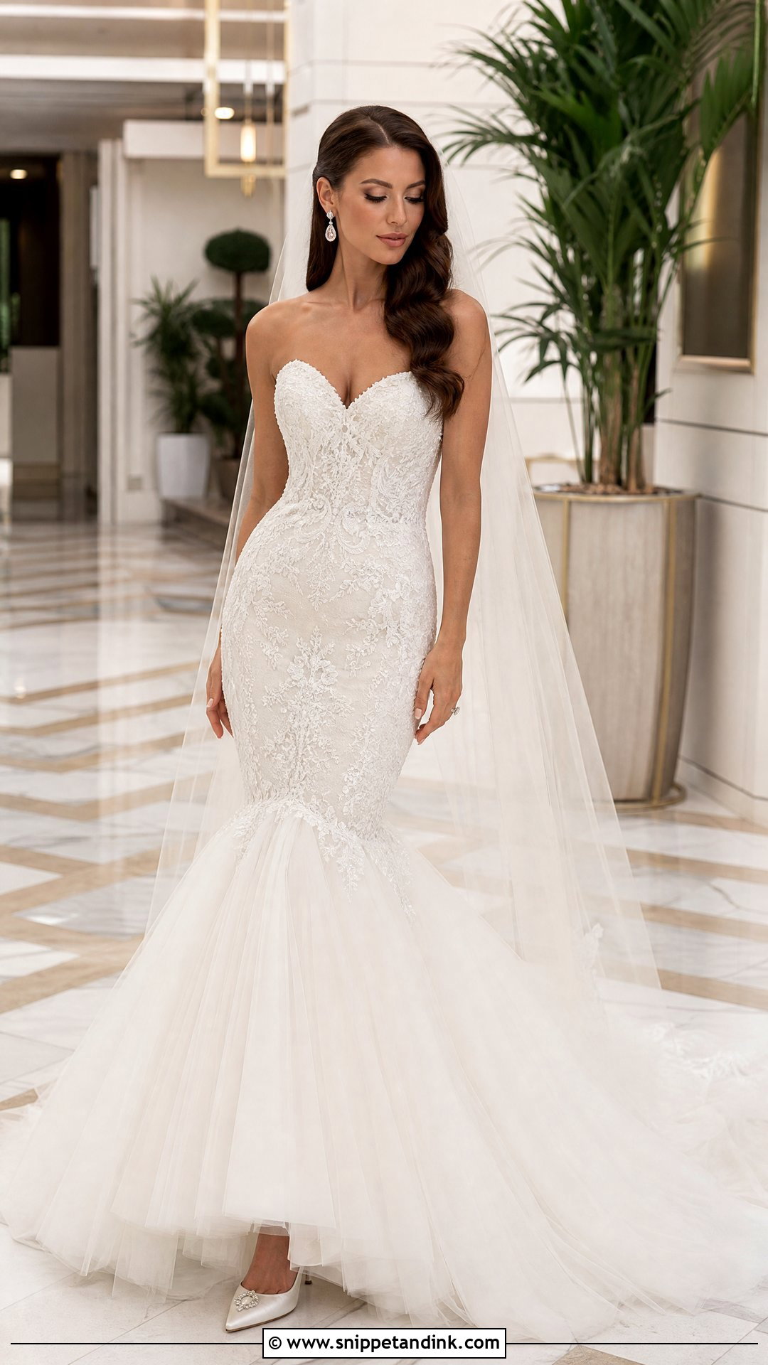 Mermaid Tulle Wedding Gown - Snippet and Ink - 25 Tulle Wedding Gown Ideas