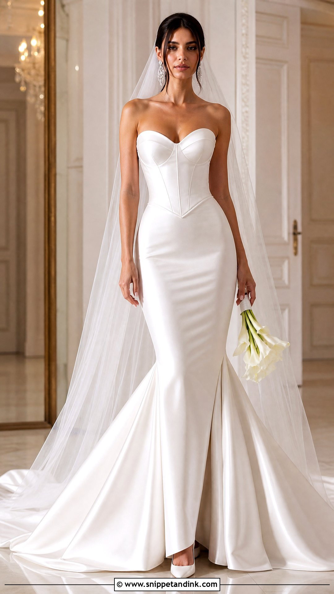 Mermaid V Waist Wedding Dress - Snippet and Ink - 25 V Waist Wedding Dress Ideas