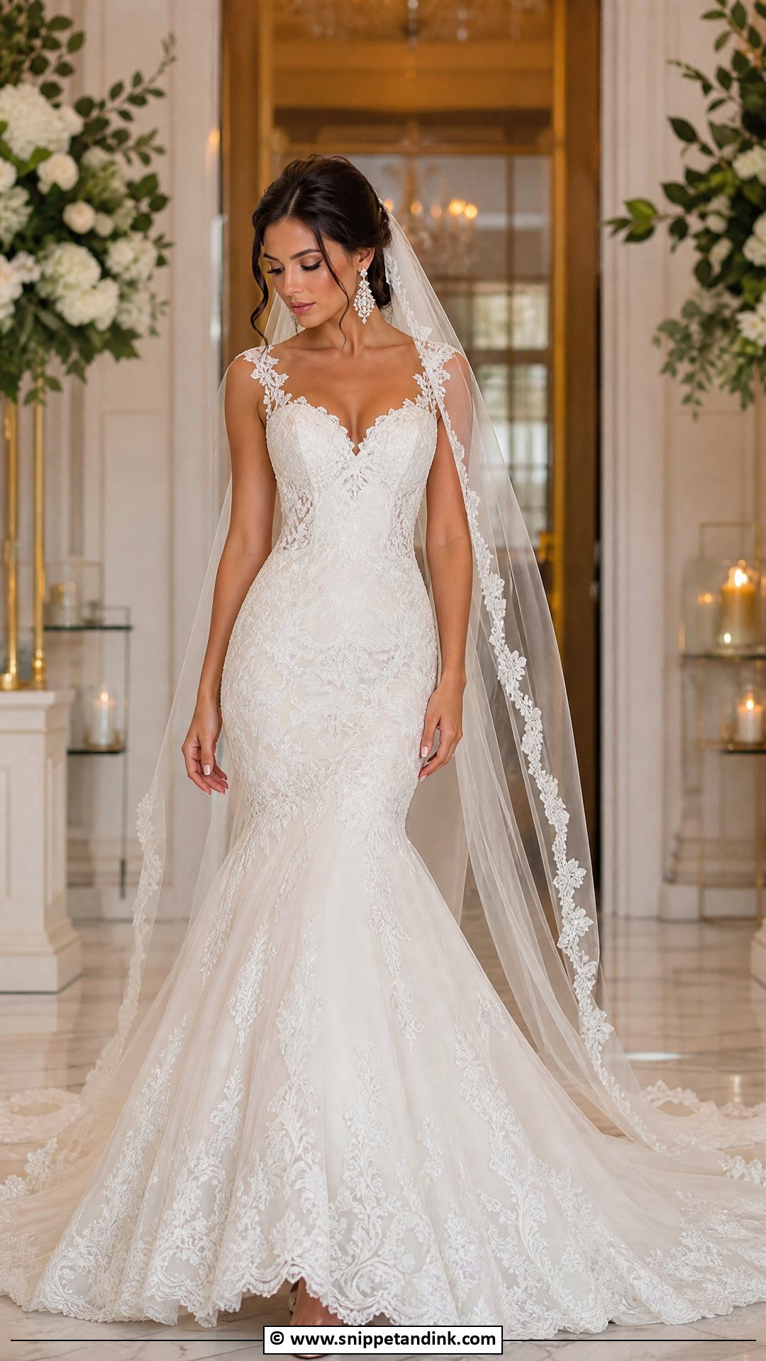 Mermaid Wedding Dress - Snippet and Ink - 35 Dream Wedding Dresses