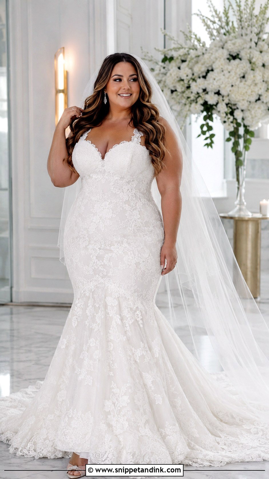 Mermaid Wedding Dress - Snippet and Ink - 20 Wedding Dresses for Plus Size Women