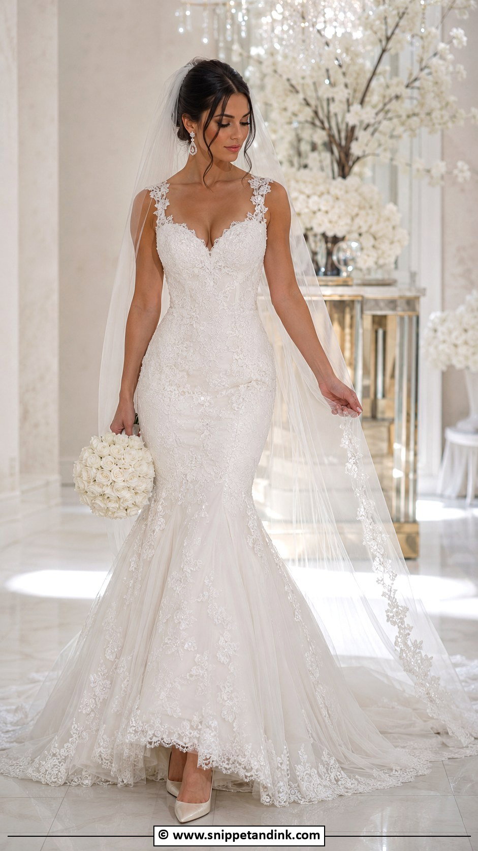 Mermaid Wedding Dress - Snippet and Ink - 30 Romantic Wedding Dress Ideas