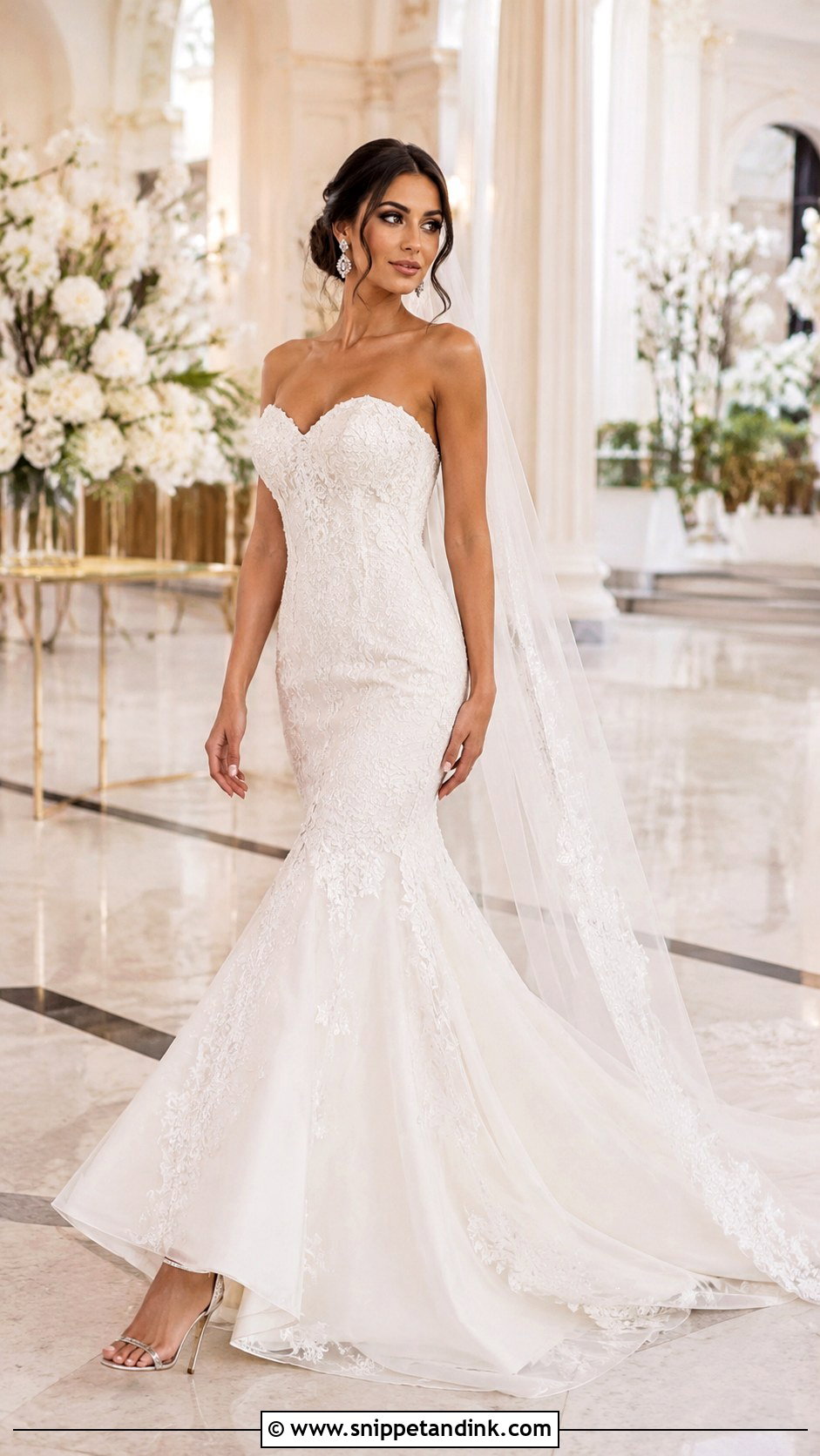 Mermaid Wedding Dress Outfit - Snippet and Ink - 30 Bridal Wear Ideas