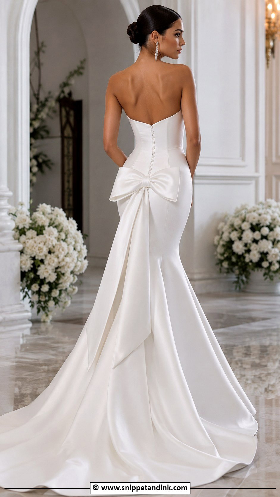 Mermaid Wedding Dress With Bow Train - Snippet and Ink - 25 Wedding Dress with Bow Ideas