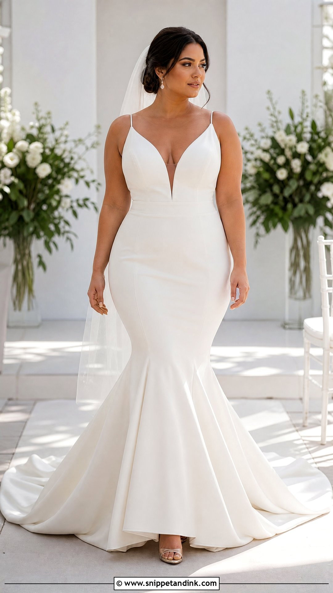 Mermaid Wedding Dress With Court Train - Snippet and Ink - 20 Wedding Dresses with Train