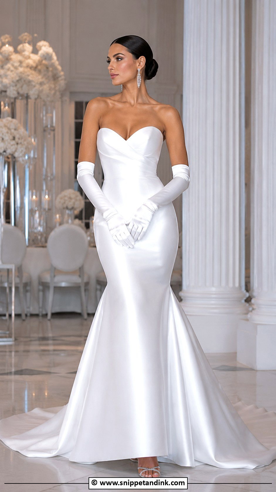 Mermaid Wedding Dress With Gloves - Snippet and Ink - 30 Wedding Dress with Gloves Ideas
