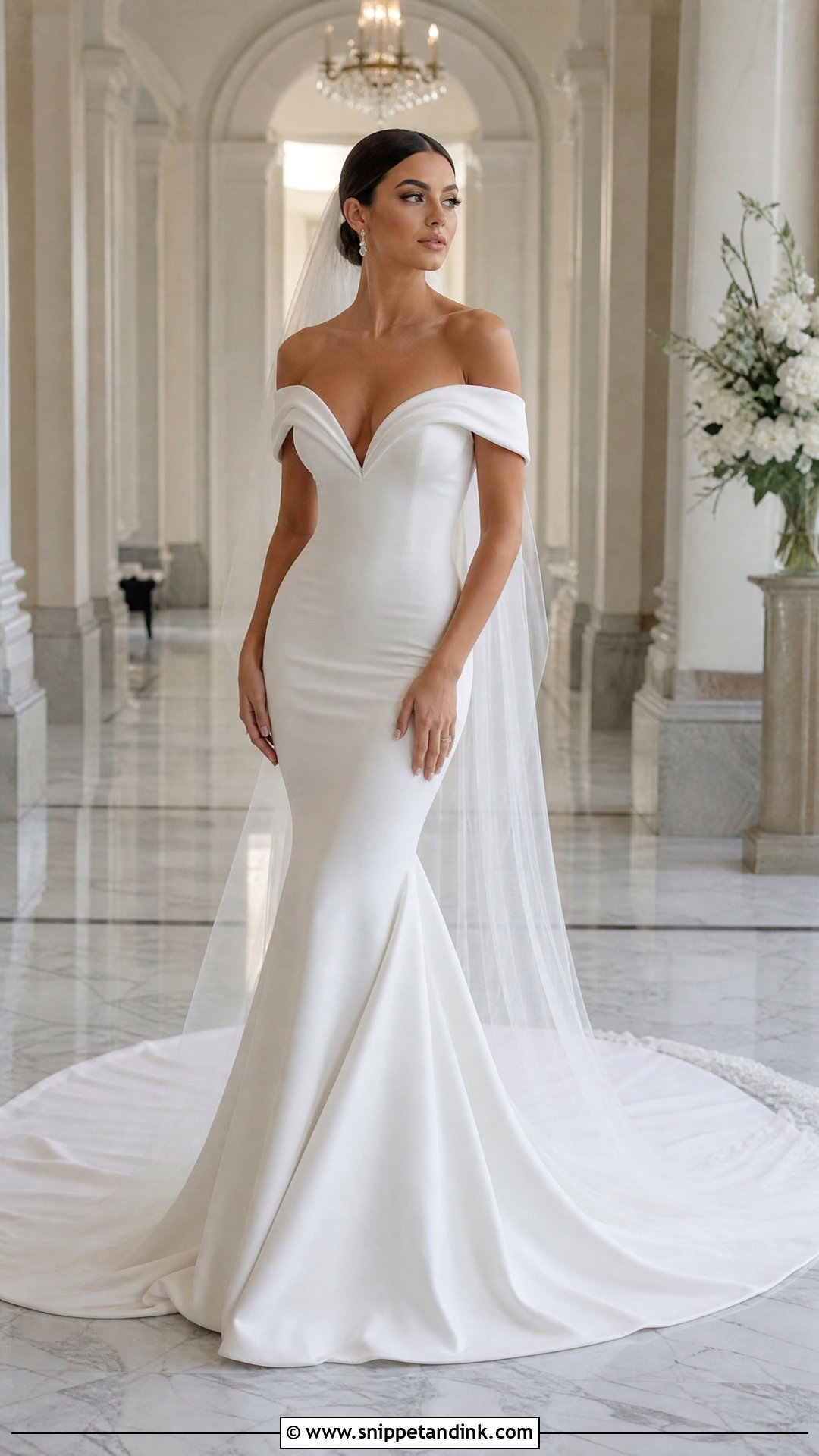 Mermaid Wedding Dress With Long Train - Snippet and Ink - 25 Different Wedding Dress Styles
