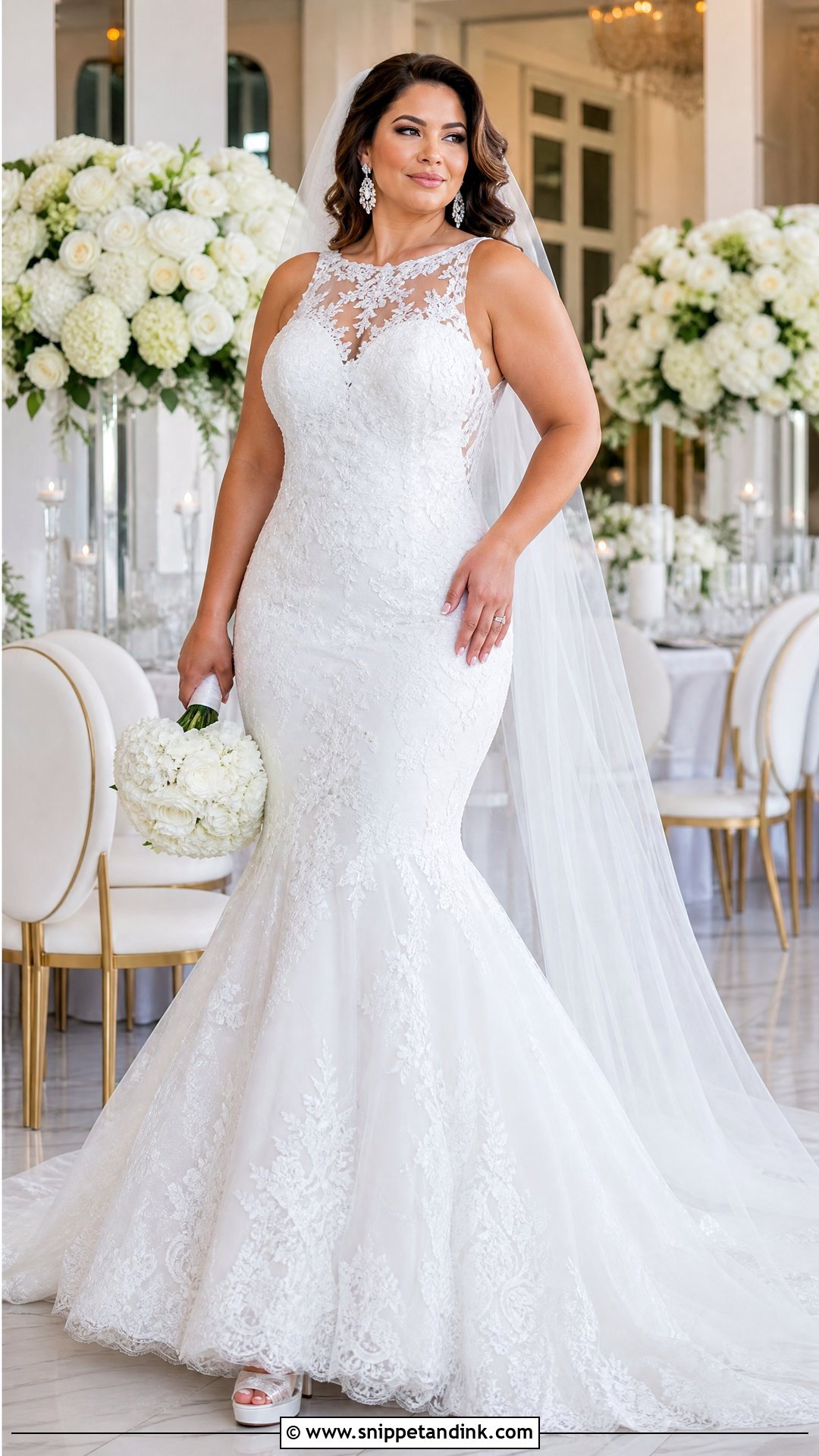 Mermaid Wedding Dress With Straps - Snippet and Ink - 25 Wedding Dress Curvy Bride Ideas