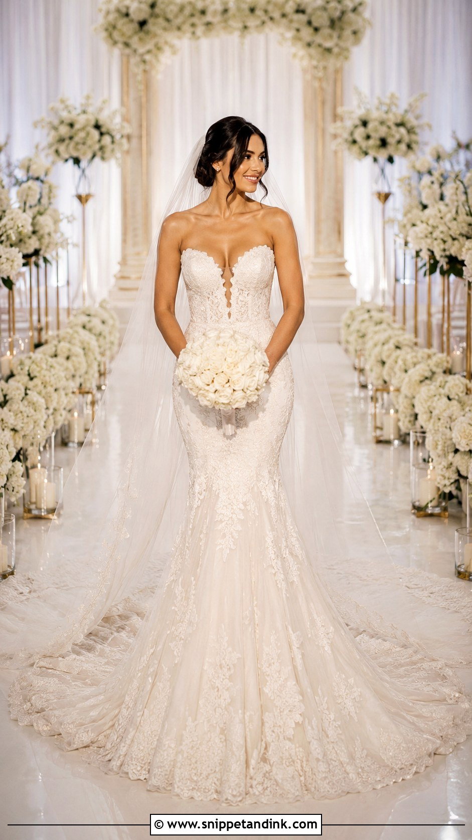 Mermaid Wedding Dress With Train - Snippet and Ink - 25 Mermaid Style Wedding Dress Ideas