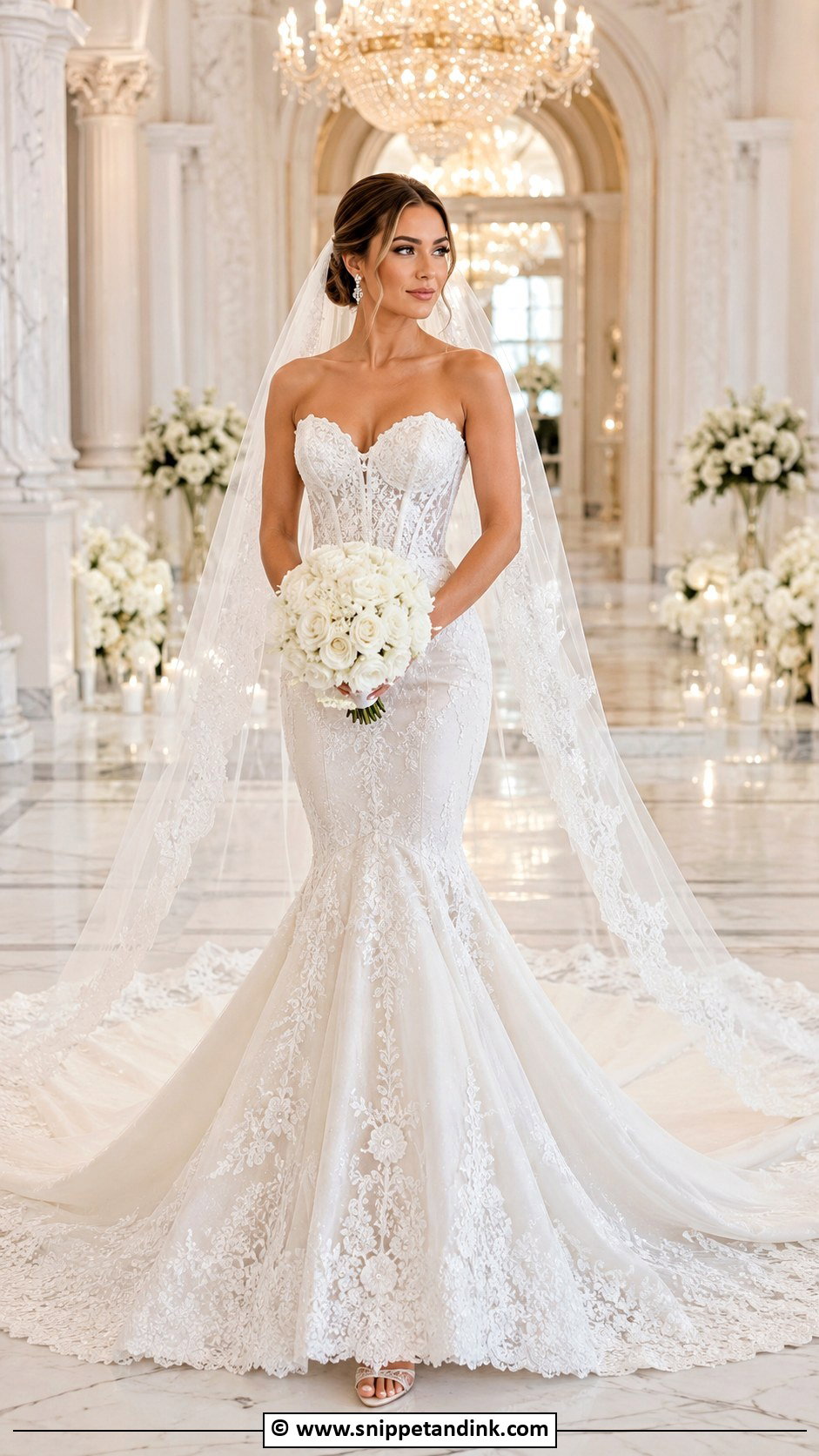 Mermaid Wedding Dress With Train - Snippet and Ink - 35 Mermaid Wedding Dresses