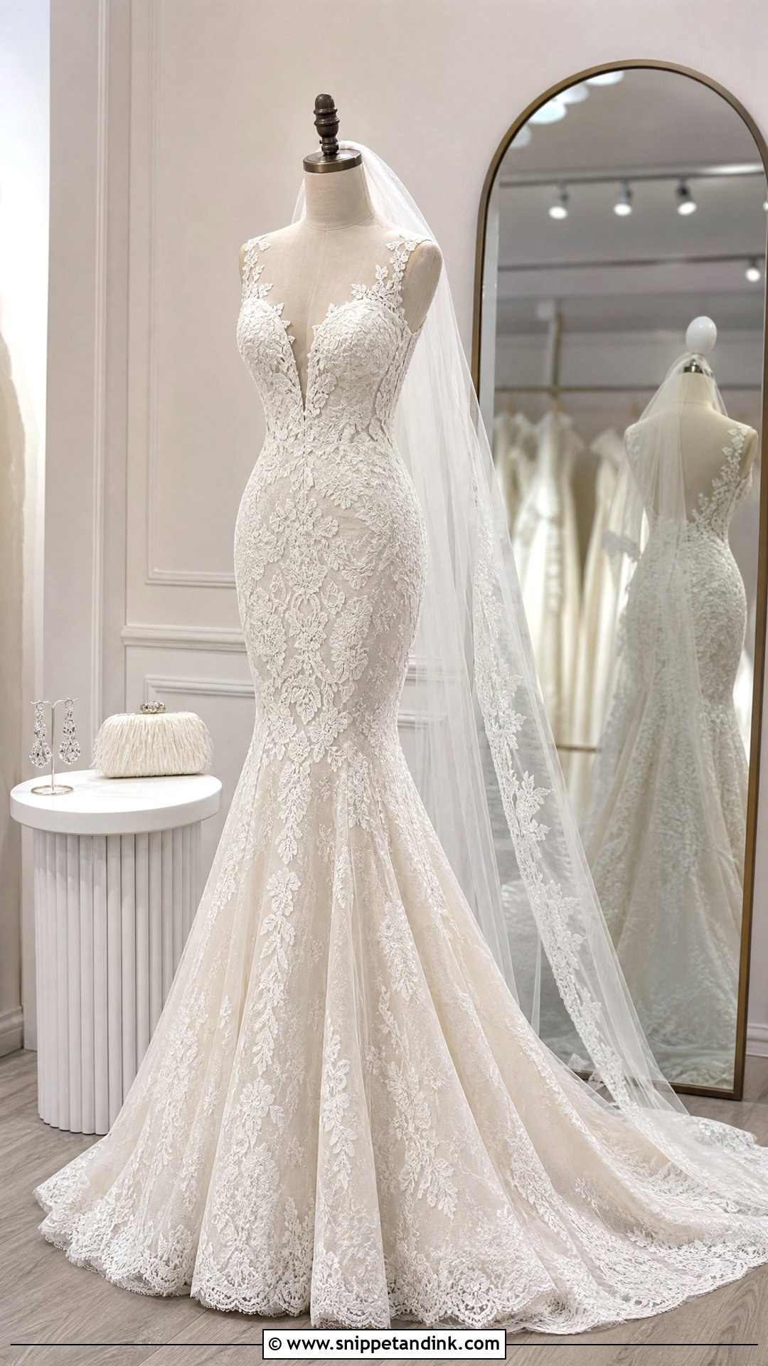 Mermaid Wedding Dress on Mannequin - Snippet and Ink - 20 Wedding Dress on Mannequin Ideas