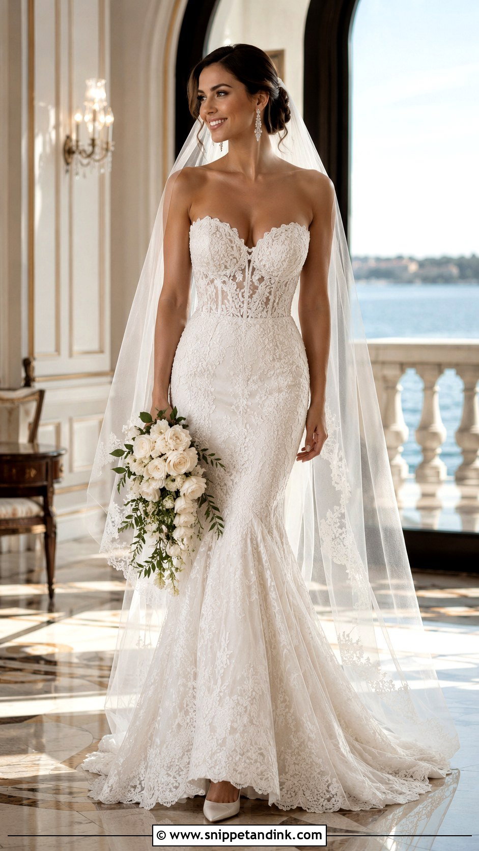 Mermaid Wedding Gown - Snippet and Ink - 20 Brides Gown Ideas