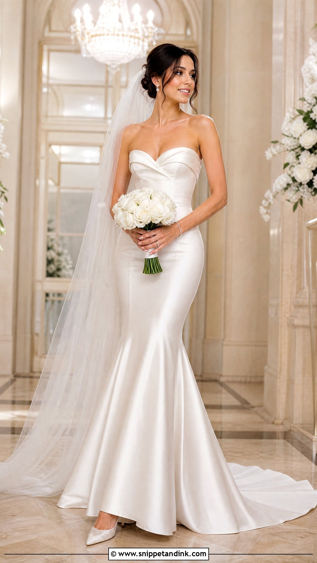 Mermaid White Silk Wedding Dress - Snippet and Ink - 20 White Silk Wedding Dress Ideas