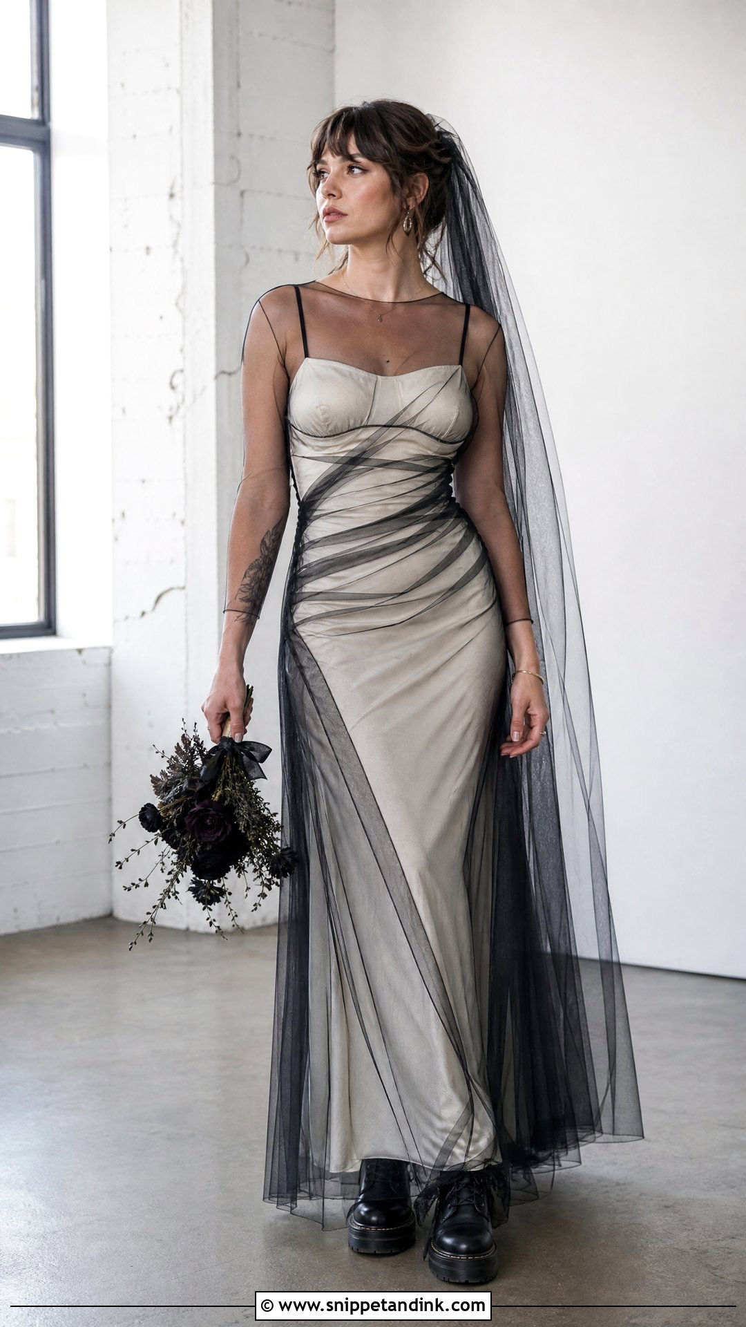 Mesh Grunge Wedding Dress - Snippet and Ink - 25 Grunge Wedding Dress Ideas