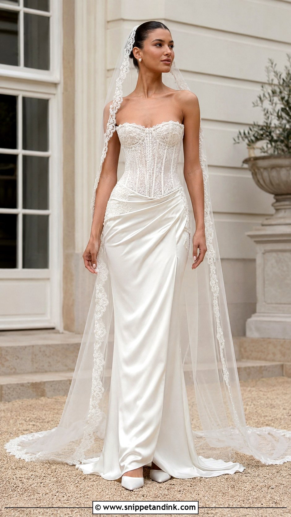 Meshki Beaded Corset Wedding Dress - Snippet and Ink - 20 Meshki Wedding Dress Ideas