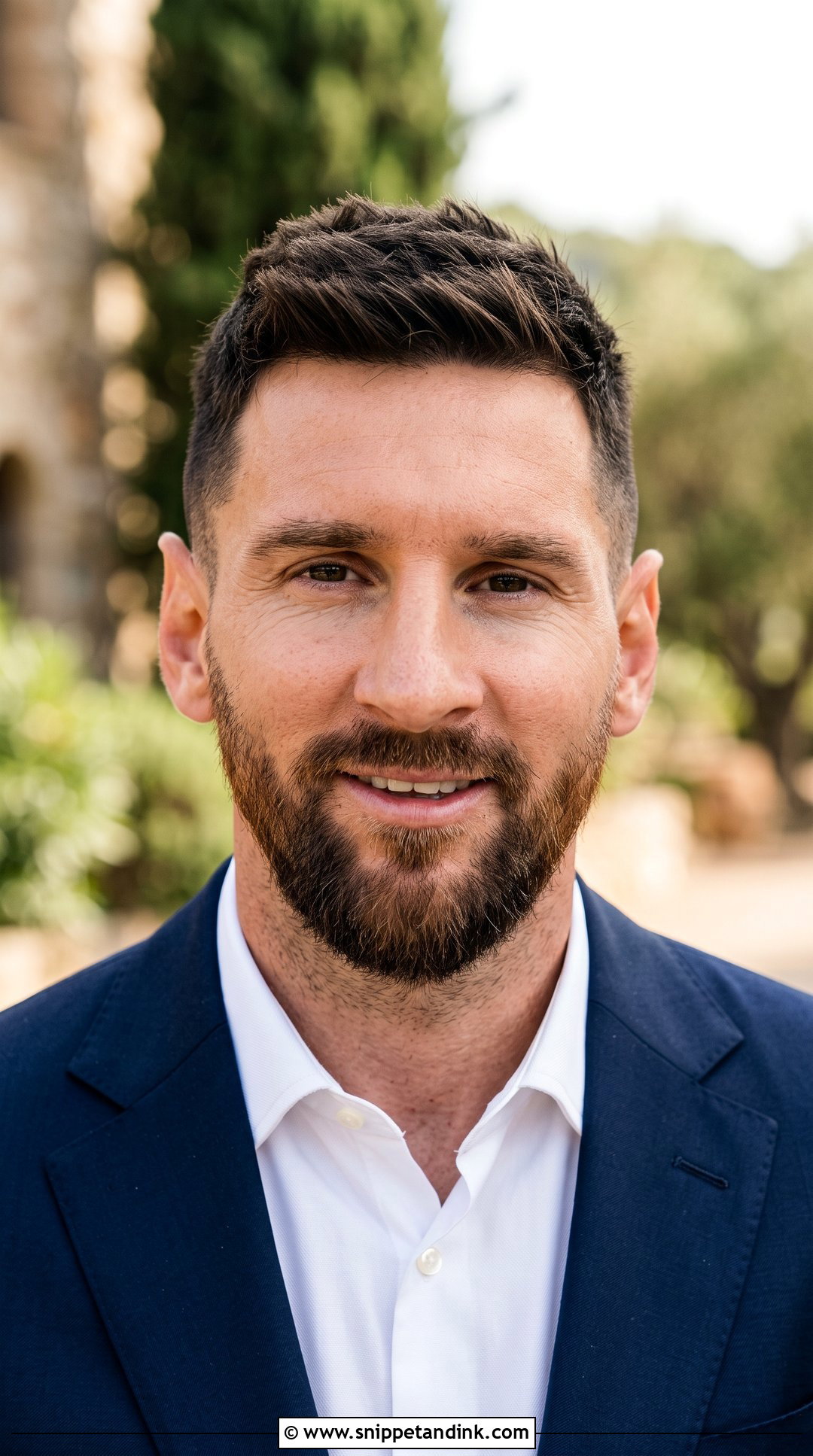 Messi Textured Crop With Beard - Snippet and Ink - 15 Messi Look Hairstyles for Wedding