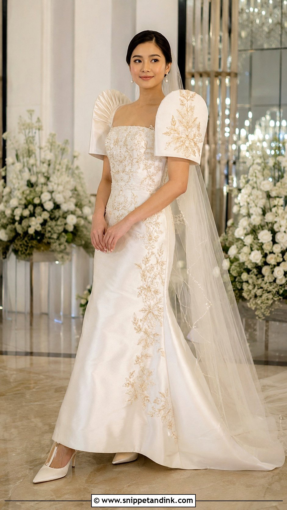 Mestiza Wedding Gown - Snippet and Ink - 30 Filipiniana Wedding Dress Ideas