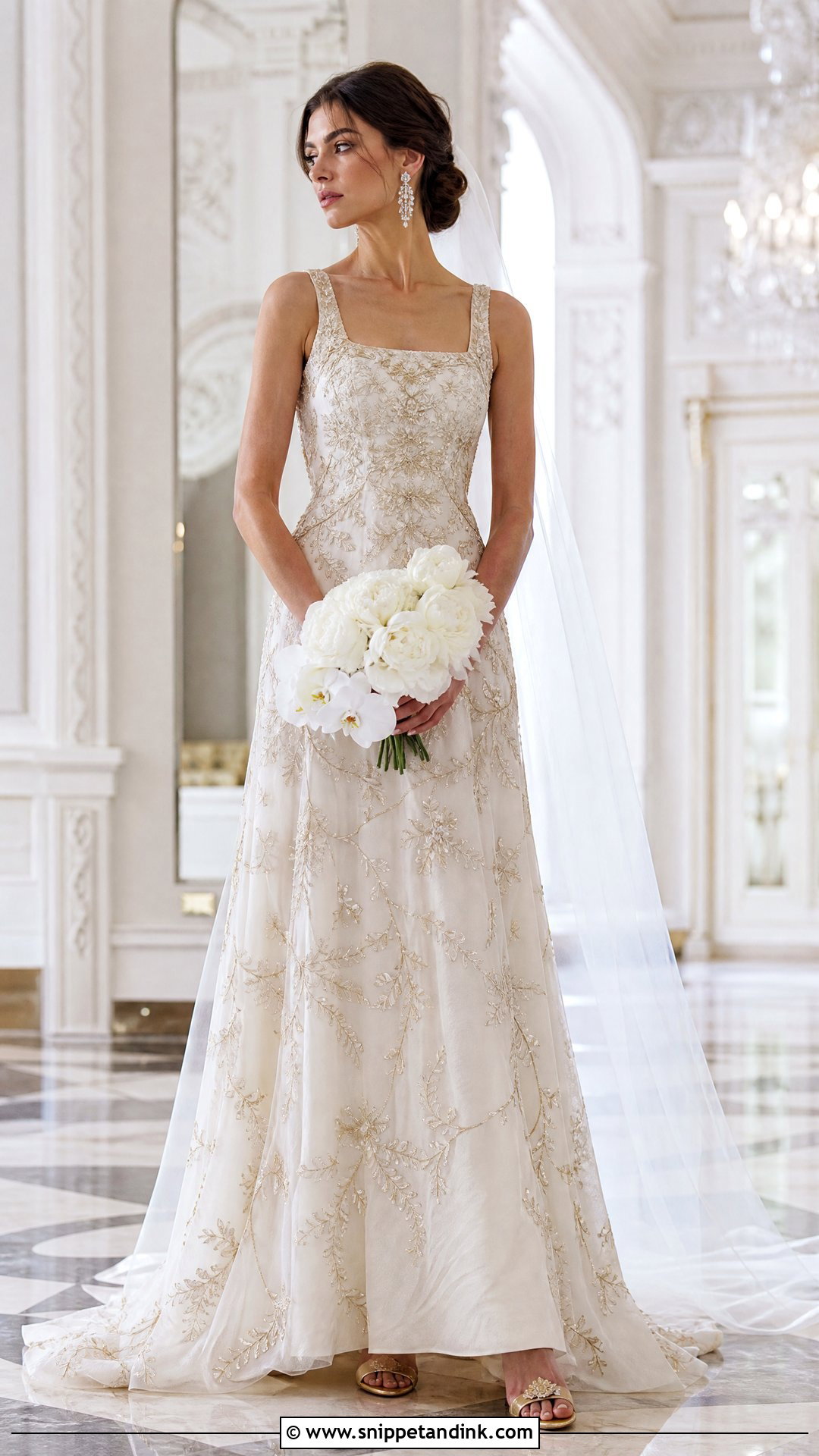Metallic Embroidery Wedding Couture - Snippet and Ink - 20 Wedding Couture Ideas