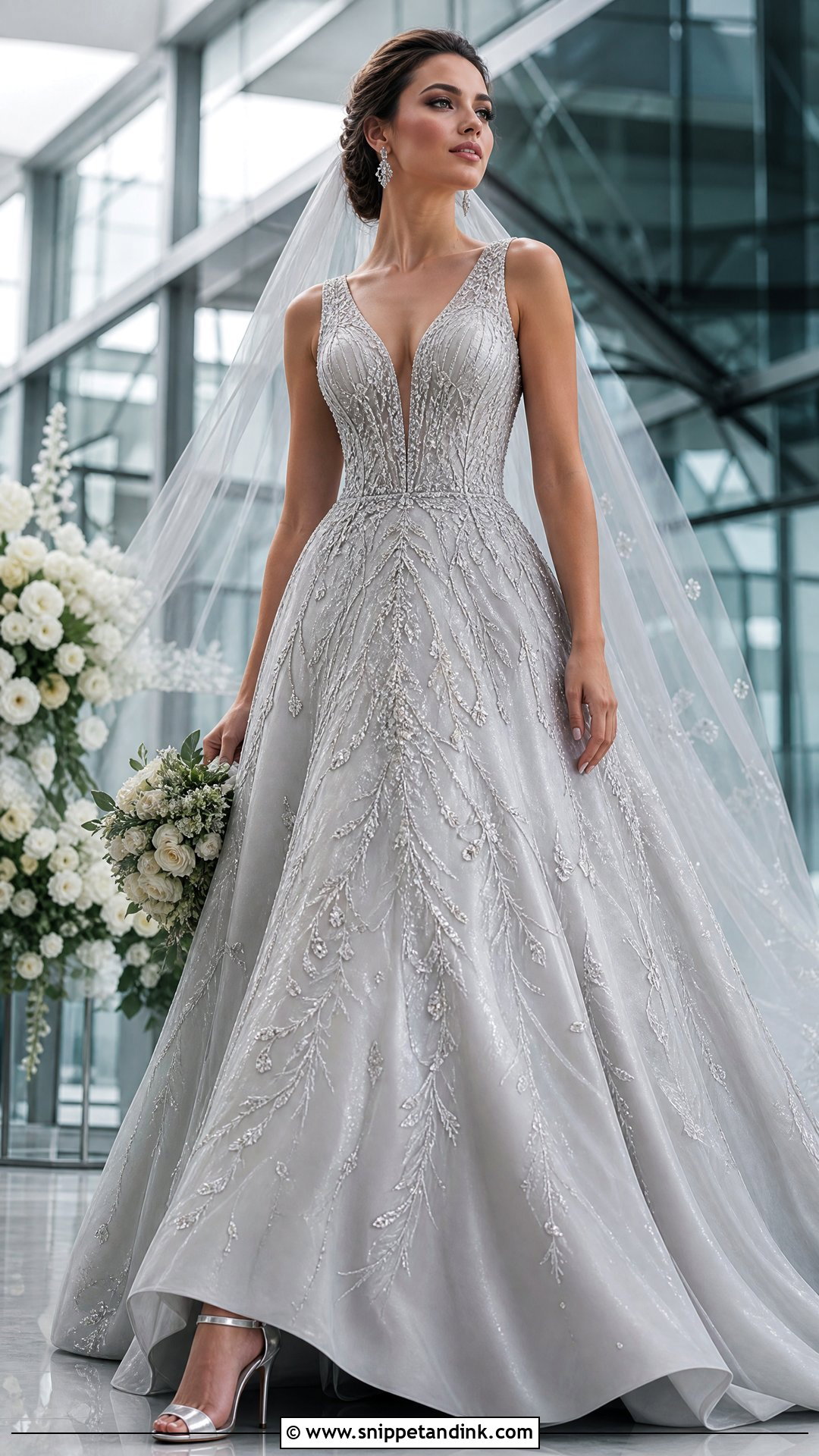 Metallic Silver Wedding Dress - Snippet and Ink - 25 Future Wedding Dress Ideas