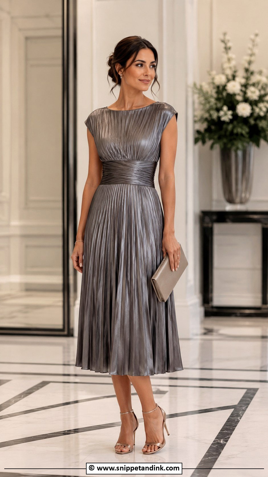 Metallic Sister Of The Bride Dress - Snippet and Ink - 30 Bride Sister Dress Ideas