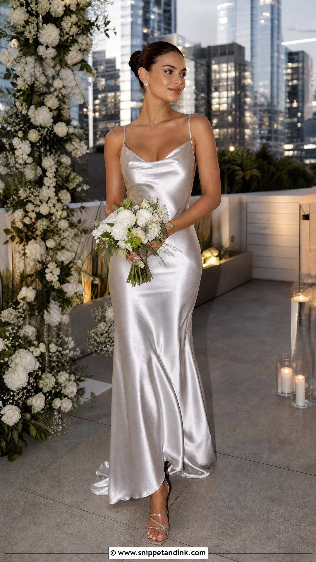 Metallic Wedding Dress - Snippet and Ink - 25 Edgy Wedding Dress Ideas