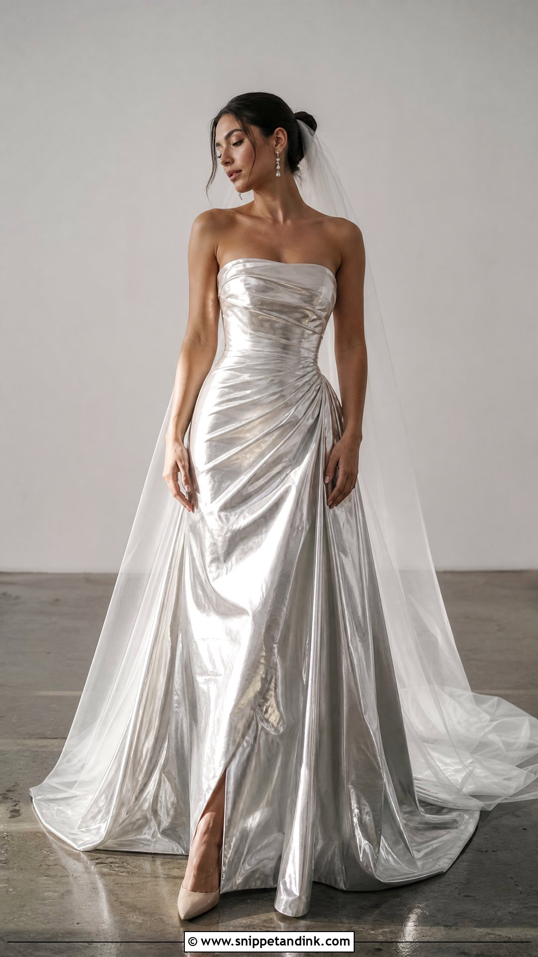 Metallic Wedding Dress - Snippet and Ink - 25 Ugly Wedding Dresses