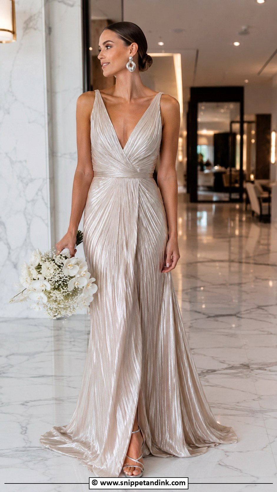 Metallic Wedding Dress - Snippet and Ink - 25 Eclectic Wedding Dress Ideas