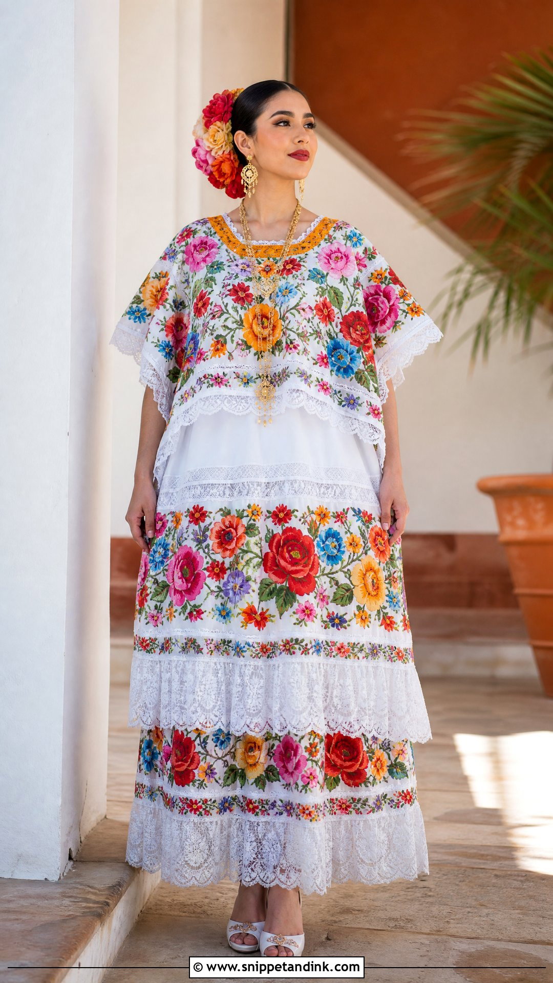 Mexican Tehuana Wedding Outfit - Snippet and Ink - 25 Traditional Wedding Outfits