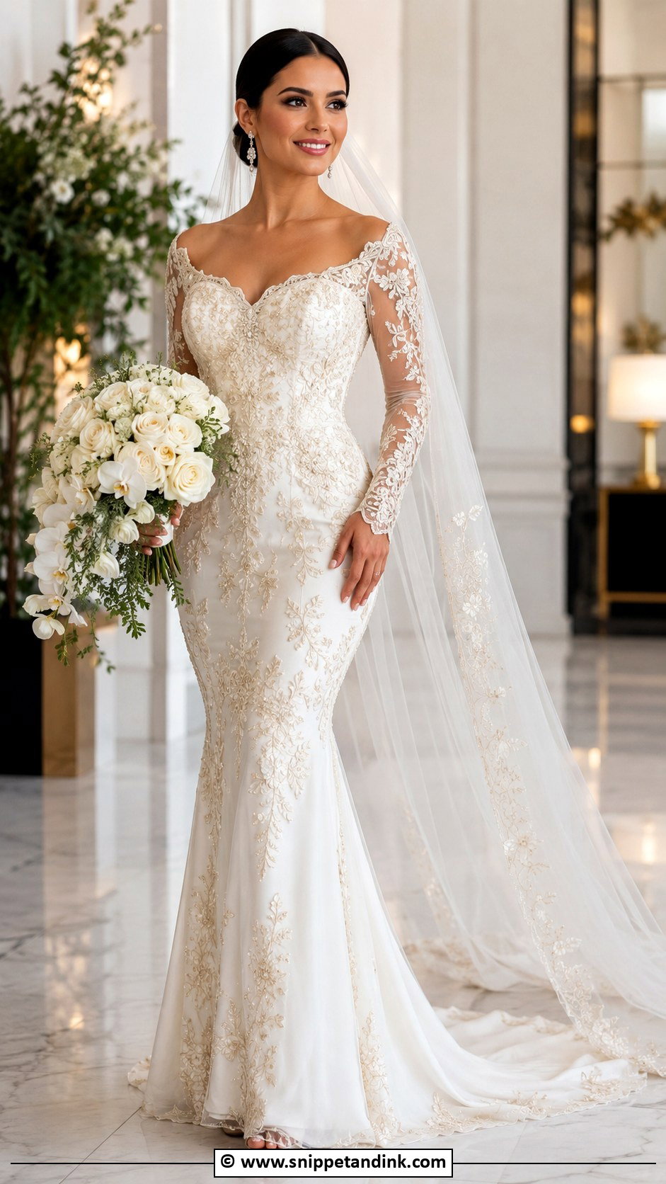 Mexican Wedding Dress With Beaded Embroidery - Snippet and Ink - 30 Mexican Wedding Dress Ideas