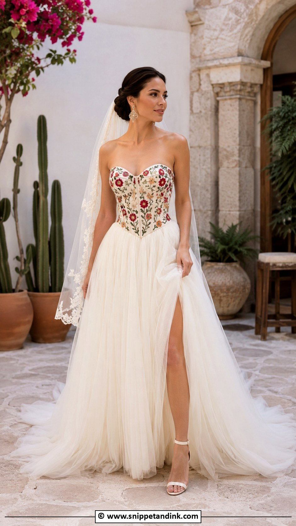 Mexican Wedding Dress With Corset Bodice - Snippet and Ink - 30 Mexican Wedding Dress Ideas