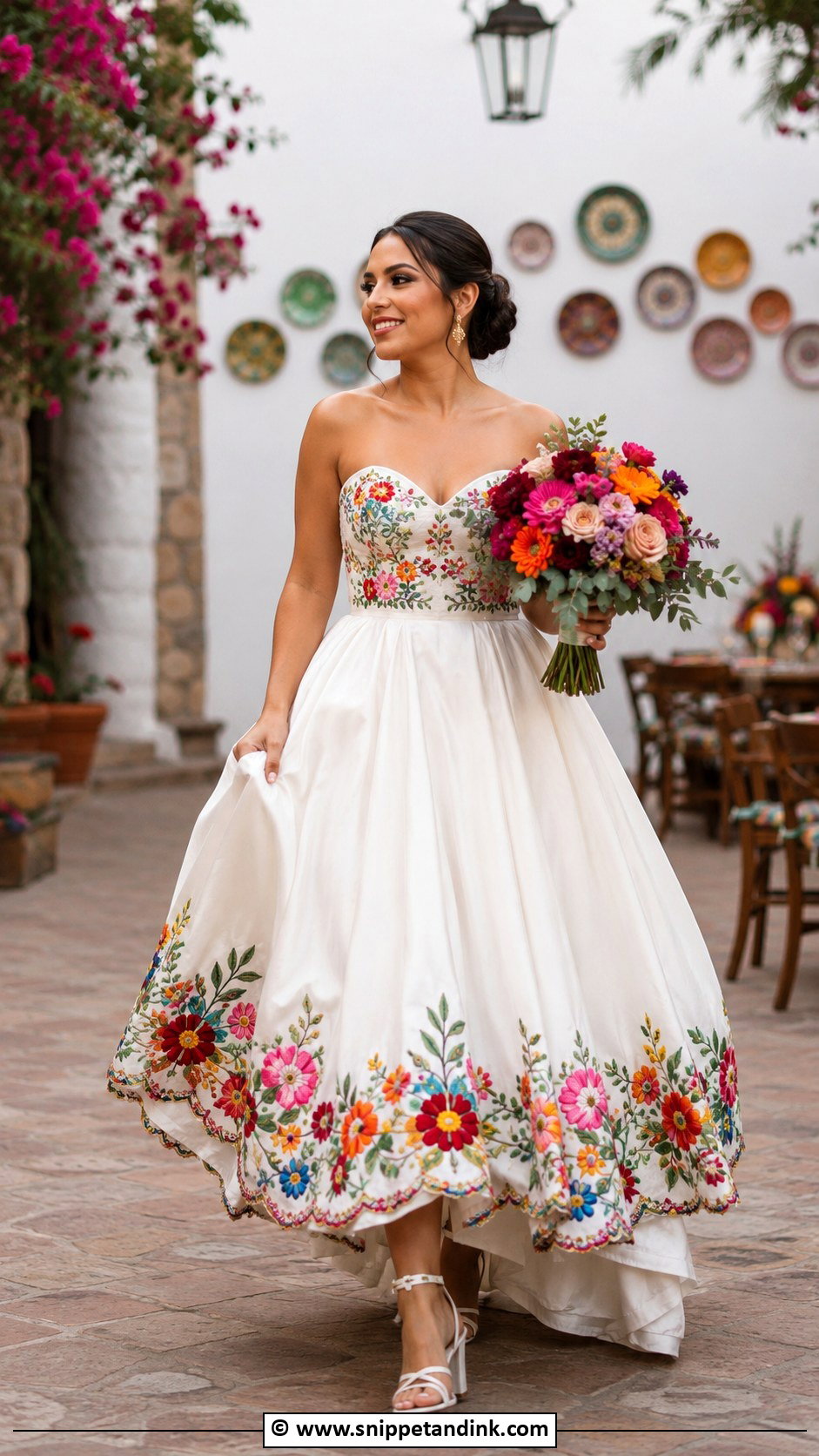 Mexican Wedding Dress With Full Skirt - Snippet and Ink - 30 Mexican Wedding Dress Ideas