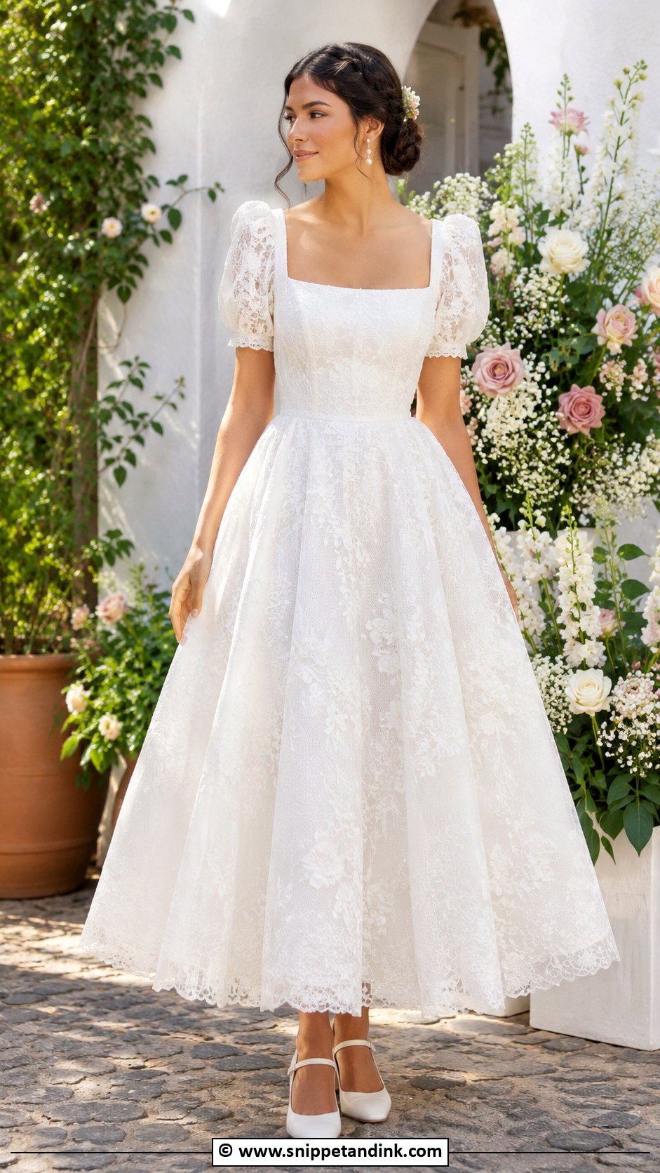 Mexican Wedding Dress With Puff Sleeves - Snippet and Ink - 30 Mexican Wedding Dress Ideas
