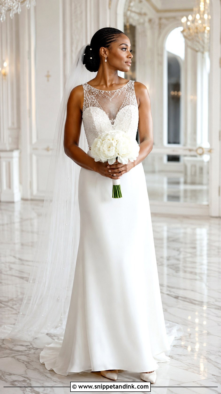Micro Braids With Beaded Wedding Dress - Snippet and Ink - 20 Braid Dress Wedding Ideas