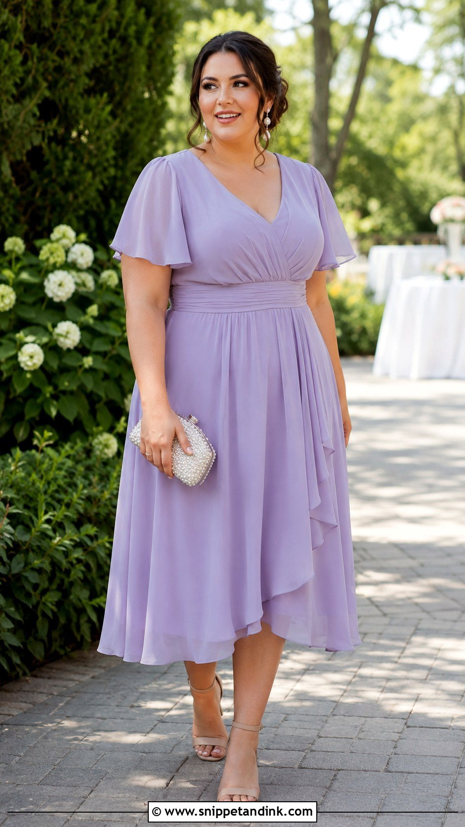 Mid Size Chiffon Wedding Dress - Snippet and Ink - 25 Mid Size Wedding Dresses