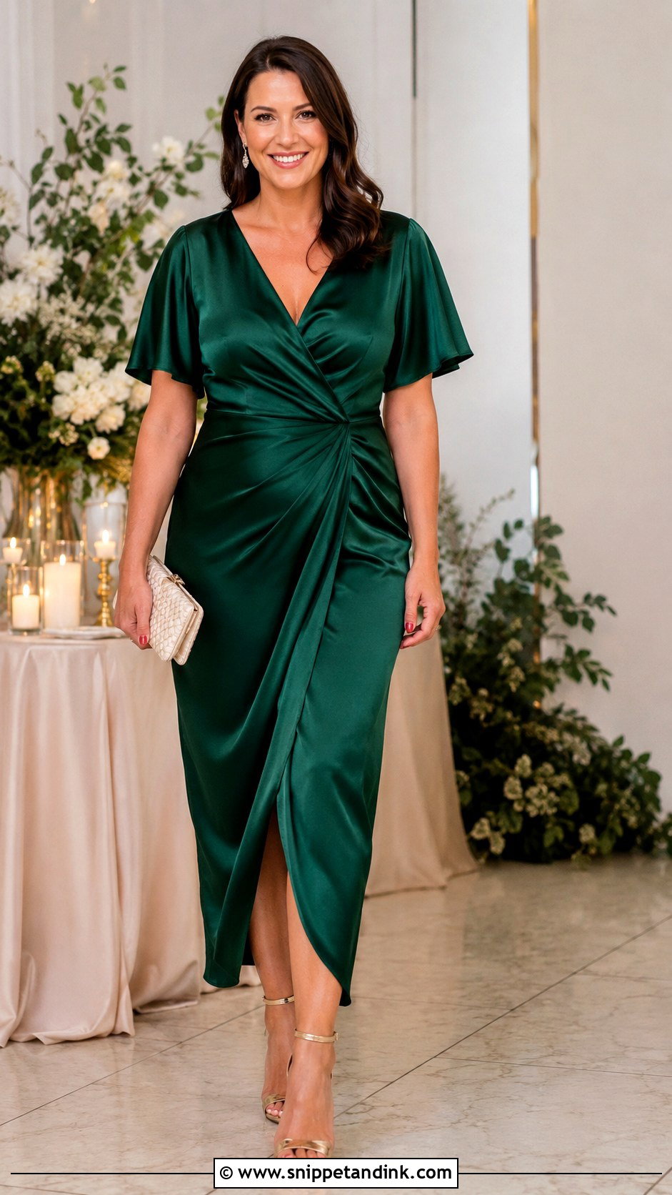 Mid Size Emerald Green Wedding Dress - Snippet and Ink - 25 Mid Size Wedding Dresses