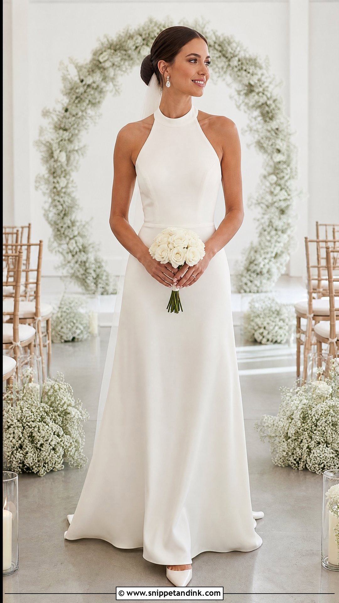 Mid Size Halter Wedding Dress - Snippet and Ink - 25 Mid Size Wedding Dress Ideas