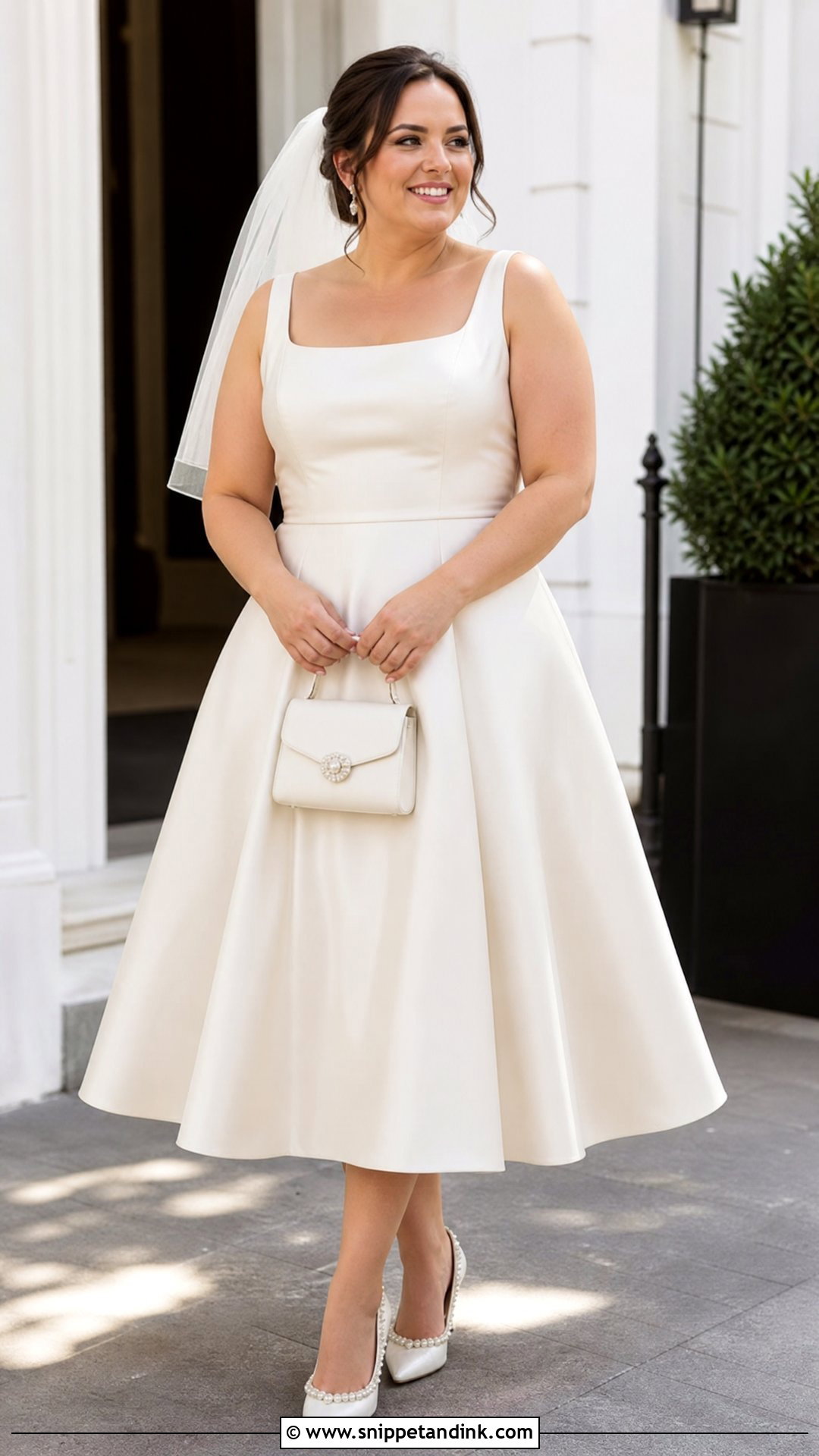 Mid Size Tea Length Wedding Dress - Snippet and Ink - 25 Mid Size Wedding Dress Ideas