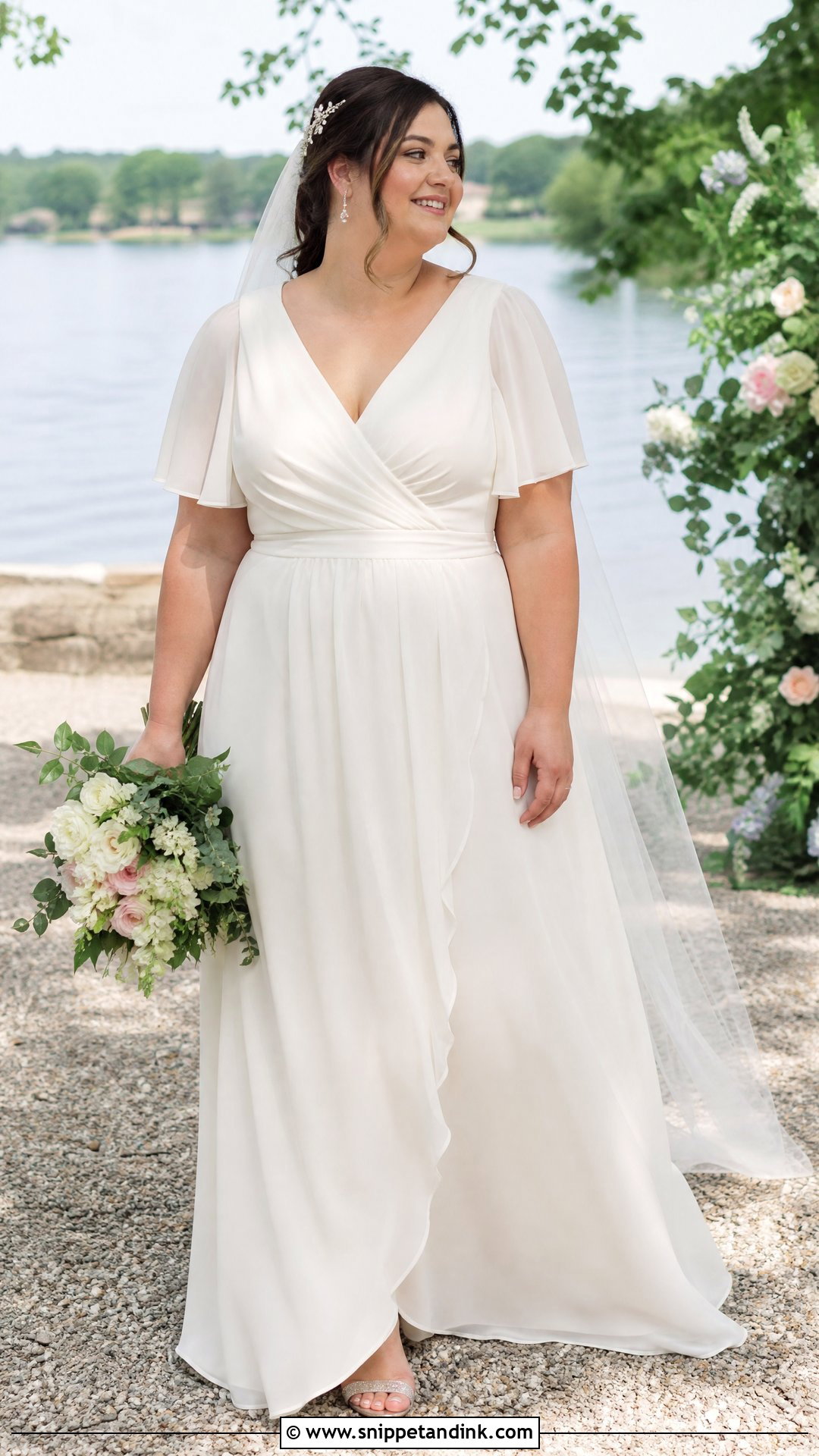 Mid Size Wrap Wedding Dress - Snippet and Ink - 25 Mid Size Wedding Dress Ideas