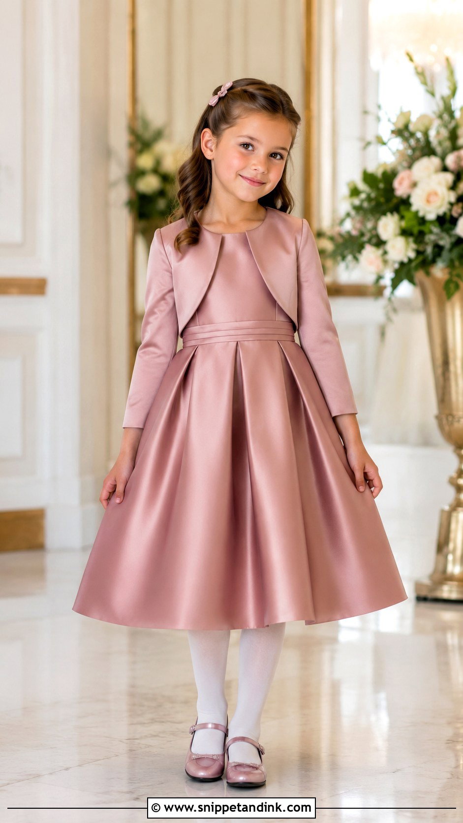 Midi Kids Dress With Bolero - Snippet and Ink - 25 Kids Dresses for Weddings