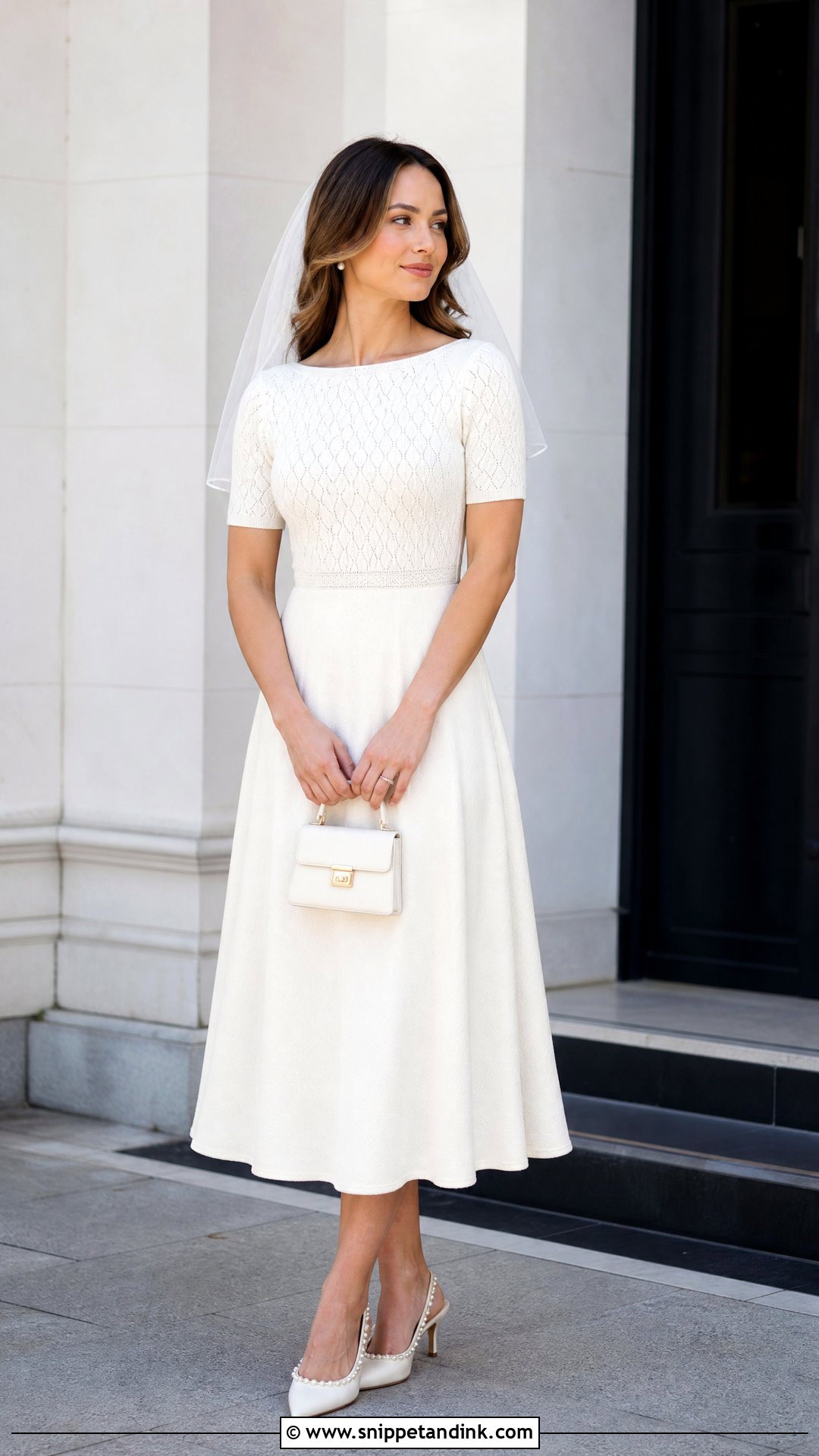 Midi Knitted Wedding Dress - Snippet and Ink - 25 Knitted Wedding Dress Ideas