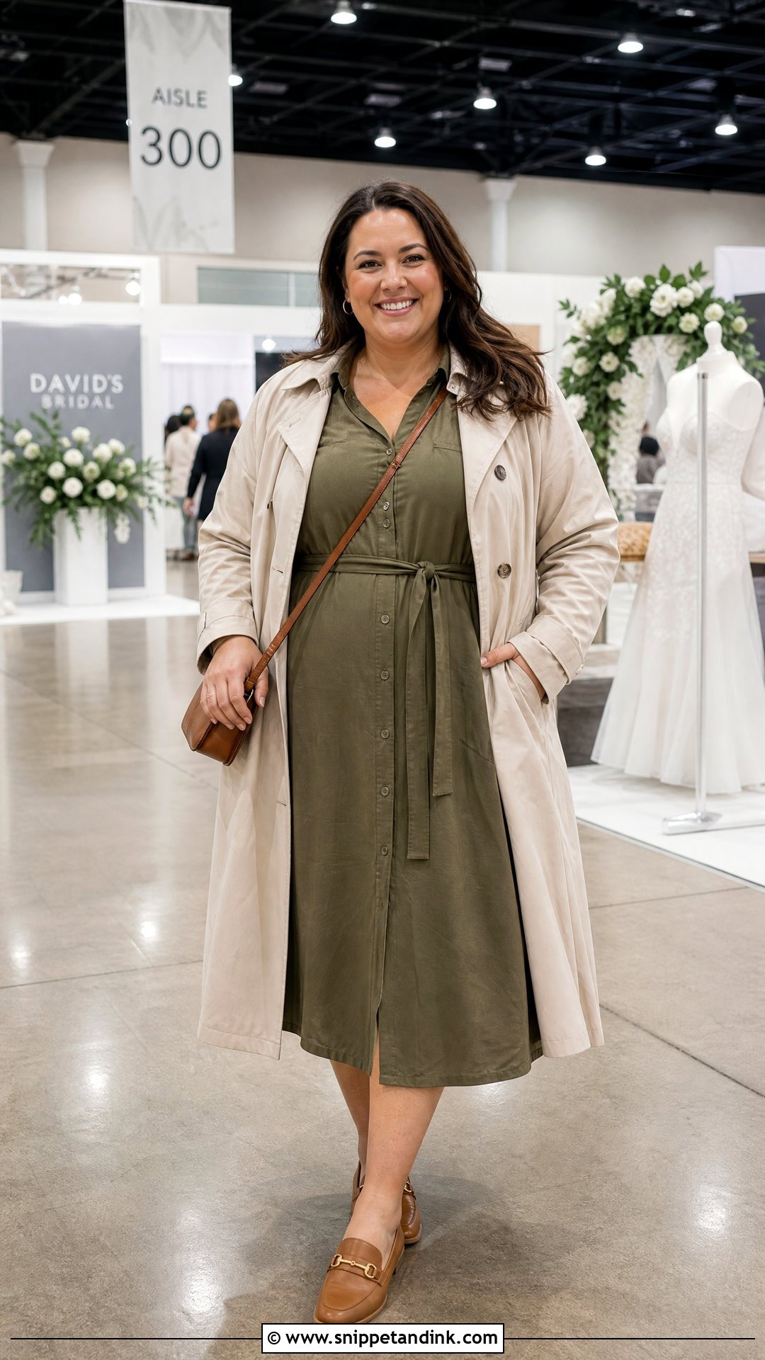 Midi Shirt Dress Wedding Expo Outfit - Snippet and Ink - 20 Wedding Expo Outfit Ideas