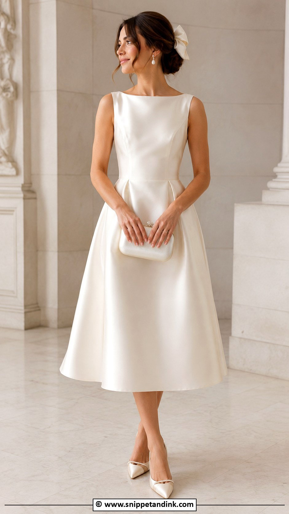 Midi Wedding Dress - Snippet and Ink - 35 Timeless Wedding Dress Ideas