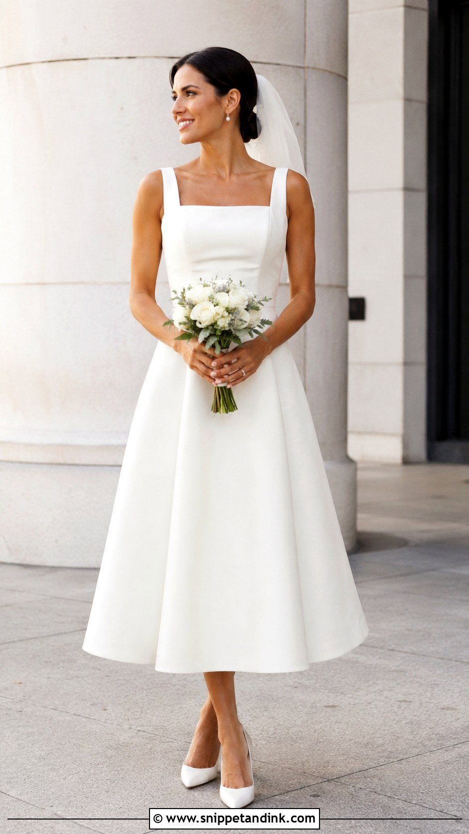 Midi Wedding Dress - Snippet and Ink - 20 Wedding Dress Silhouette Ideas